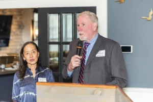 Wiet Bacheller and Dean Teague represented the MVCF Driving the Future Fund