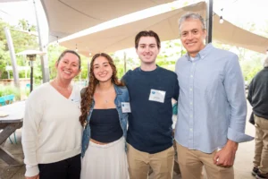 Award winners Avery and Ben Mulvey with their parents Erika and Sean