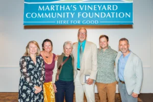 The honorees with speakers Sydney Mullen, Julie Wells, and Paul Karasik